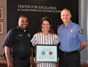 Franz receives award from OKC Fire Department