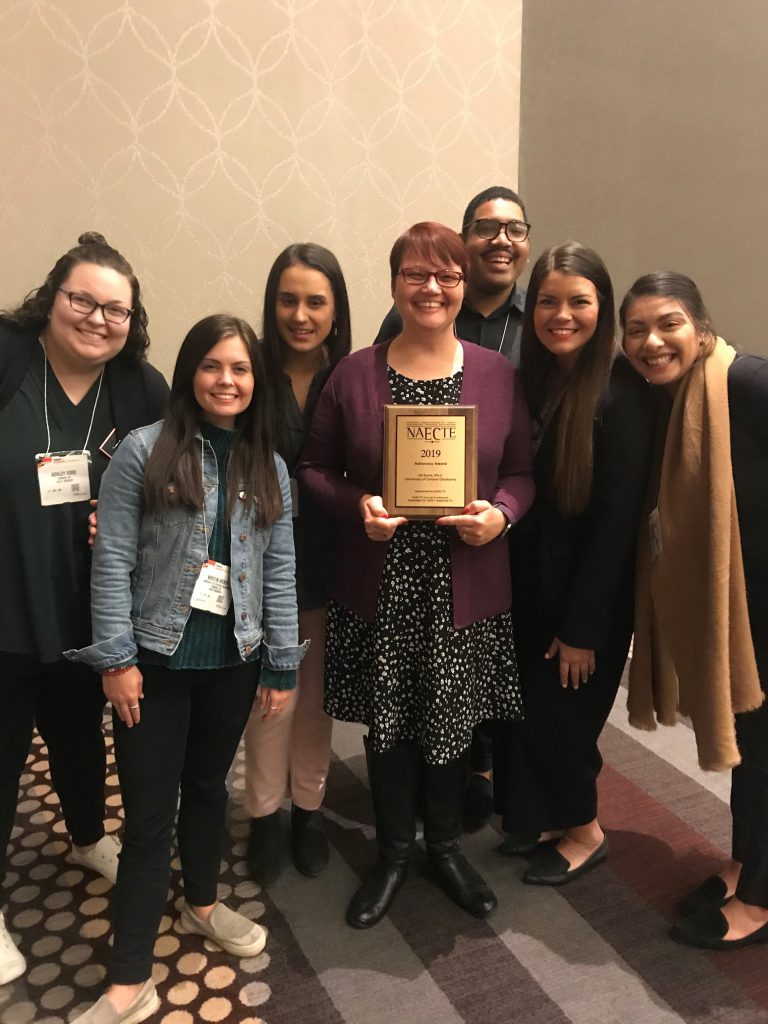 Jill Davis receives award at Education Conference
