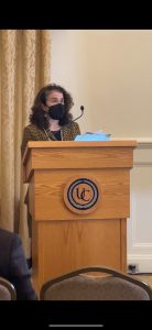 Dr. Cathy Webster speaks at French Convention