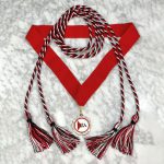 Traditional Graduation Cords and medallion for the UCO political science student organization Pi Sigma Alpha
