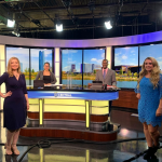 Four UCO student promedia students in the UCentral Newsroom