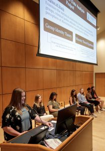 UCO School of Criminal Justice student Jimmi Winn presents at the prestigious Research Experience for Undergraduates in the summer of 2023