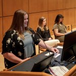 UCO School of Criminal Justice student Jimmi Winn presents at the prestigious Research Experience for Undergraduates in the summer of 2023