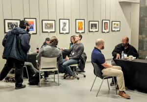 Attendees of UCO's 2023 Oklahoma Philosophy DayArts building. 