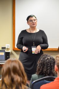 UCO phycology major Eden Bass presented at a previous International Gender and Sexuality Studies Conference.