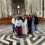 UCO students during 2024 Study Tour to St. Quentin Labyrinth