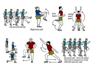 running warm-up